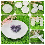 Genuine Selenite Gemstone Crystal Point charging Plate 22cm - Ai NeDefault Category