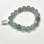Snowflake Fluorite Crystal Gemstone Bracelet - 10mm | Clarity and Balance Bracelet - Ai NeDefault Category