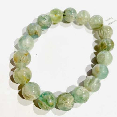 Snowflake Fluorite Crystal Gemstone Bracelet - 10mm | Clarity and Balance Bracelet - Ai NeDefault Category
