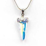 Sterling silver Swarovski Spike Pendant Crystal Clear AB - Ai NeDefault Category