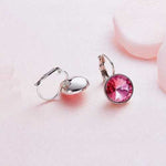 Swarovski Crystal Bella Earrings Rhodium Plating 12mm - Ai NeDefault Category