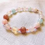 Swarovski Crystals / Mix Agate Gemstone Bracelet size 8mm - Ai NeJewellery