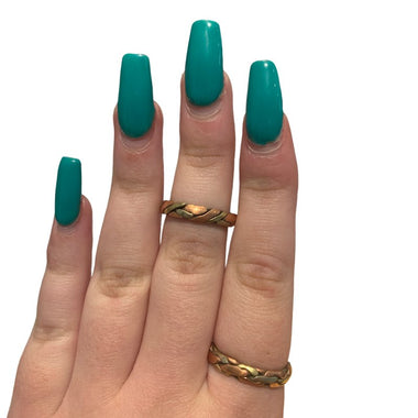 Tibetan Braided Copper Ring - Gold, Silver & Copper Trio - Ai Ne