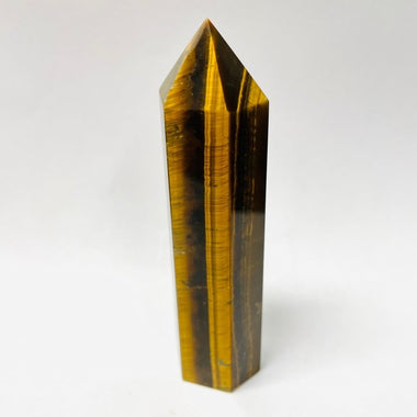 Tiger Eye Crystal Point / Tower 10cm| Abundance and Protection - Ai Ne