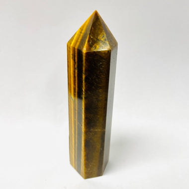 Tiger Eye Crystal Point / Tower 10cm| Abundance and Protection - Ai Ne