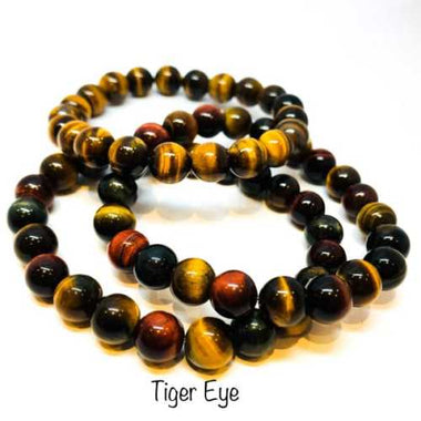 Tiger Eye Gemstone Elastic Bracelet size 8mm - Ai NeJewellery
