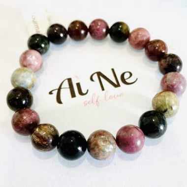 Tourmaline Grade "AAA" Gemstone Bracelet size 10mm - Ai NeJewellery